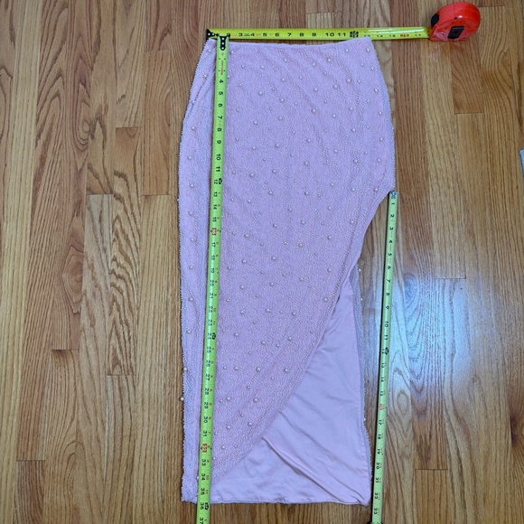 OH POLLY La Desirade Bordeaux Maxi Skirt in Rose prom formal special occasion 6 - Picture 12 of 17